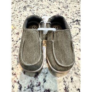 New: Grayish/Olive Green Cat & Jack Slip-On Sneakers size 7 (Toddler)